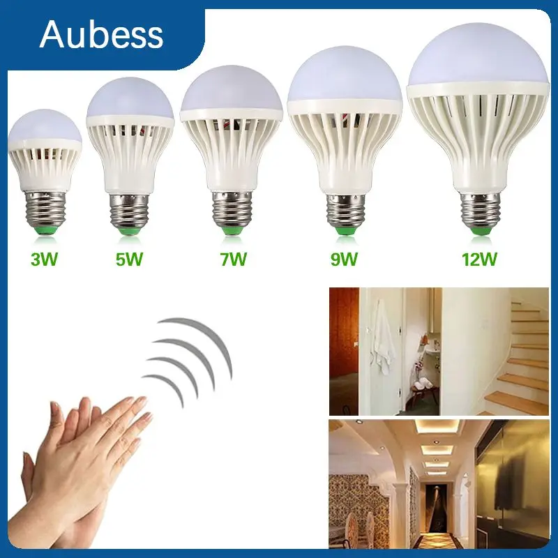 

LED Sensor Bulb E27 Dusk to Dawn Smart Lamp Bulb Day Night Light Auto On/Off For Stair Hallway Pathway sensing distance is long