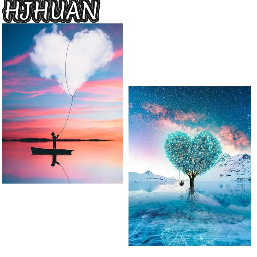 

Новая 5D круглая алмазная живопись, абстрактное искусство, пейзаж, DIY алмазная живопись, вышивка крестиком, домашнее искусство