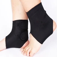 black adjustable ankle brace sports safety self heating ankle protector security protection fitnes sports tobillera deportiva