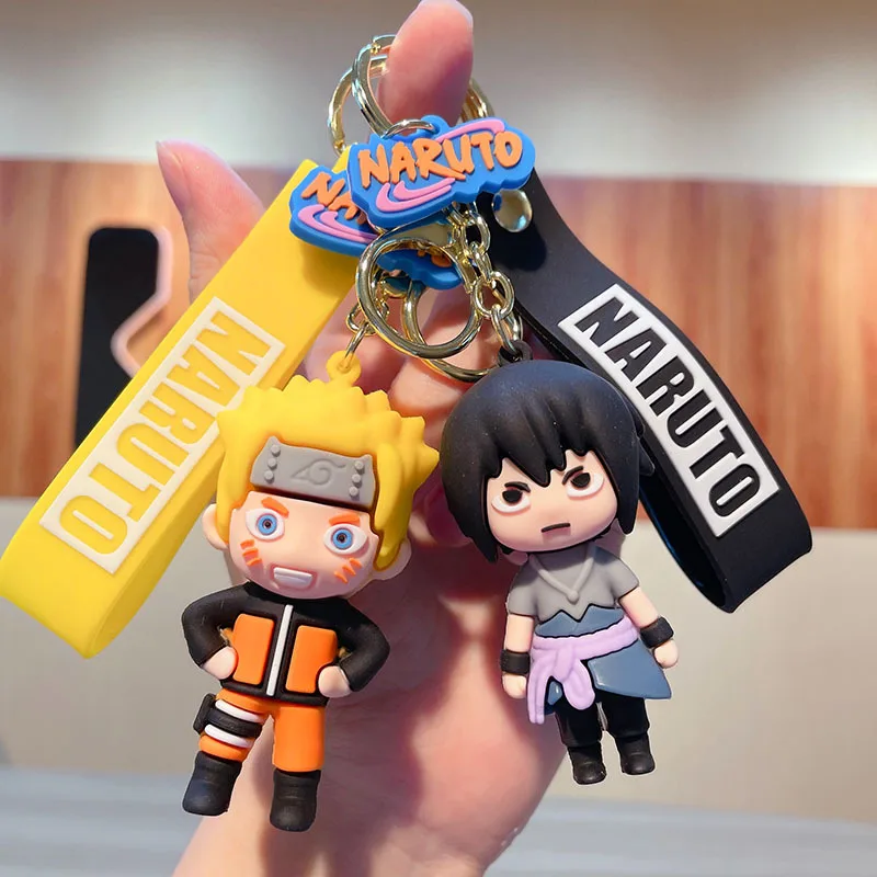 

Naruto Figure Keychain Car Keyring Anime Trinkets Accessories Akatsuki Itachi Bag Backpack Doll Key Chain Women Jewelry Men Gift