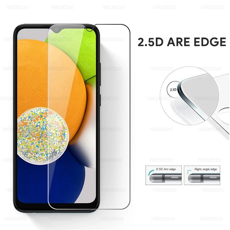 2in1 camera glass for samsung galaxy a03 2021 a 03 03a sm a035fds 6 5 phone screen protectors lens protective film guard cover free global shipping