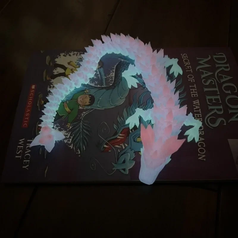 Светящийся в темноте хрустальный дракон 3D-печать имитационная модель китайский