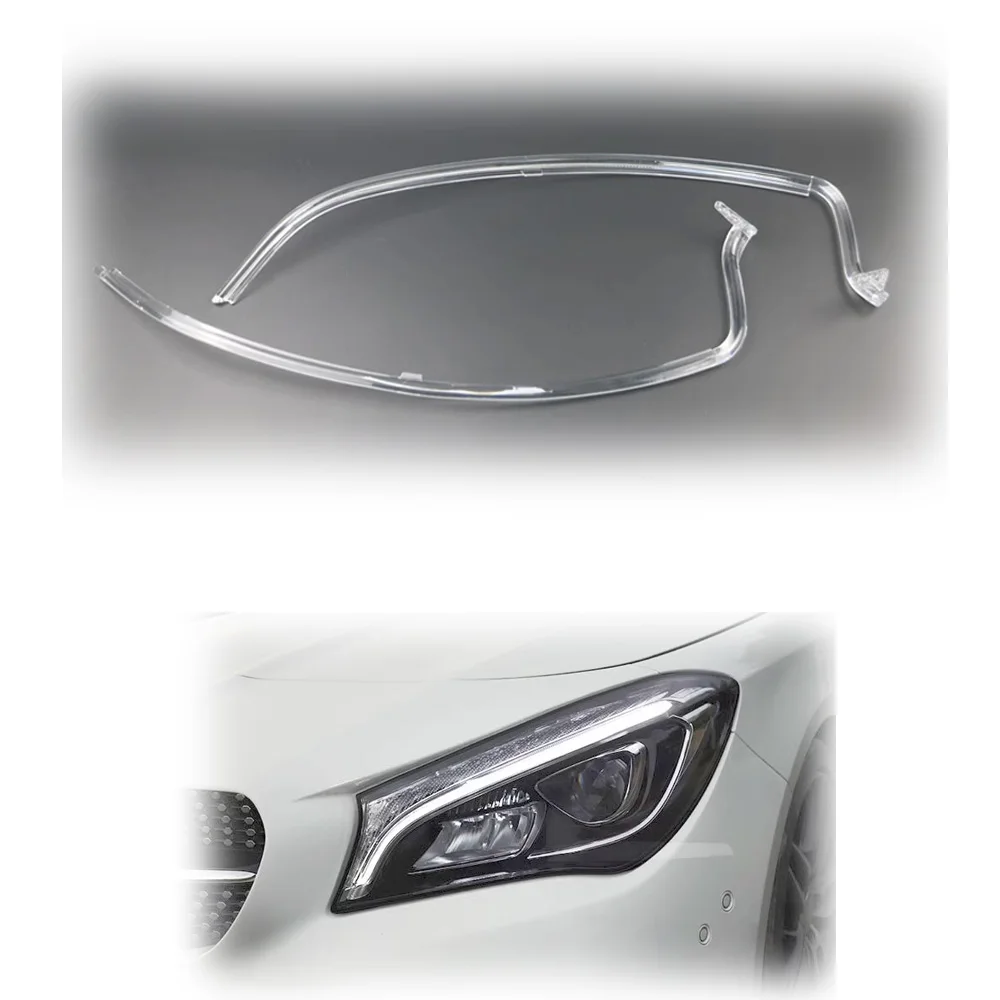 

Для Mercedes-Benz W117 CLA 2016-2019 светодиодный DRL Автомобильная фара светильник Направляющая Пластина для дневного света