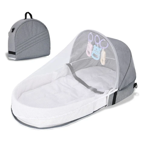 Портативная детская дорожная кроватка с москитной сеткой, мини-мобиль для новорожденных, складная детская кроватка для сна