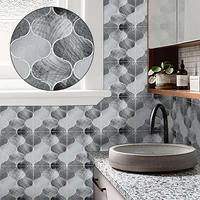 10pcs marble texture tiles sticker kitchen backsplash oil proof bathroom cupboard home decor self adhesive art wallpaper 1015cm