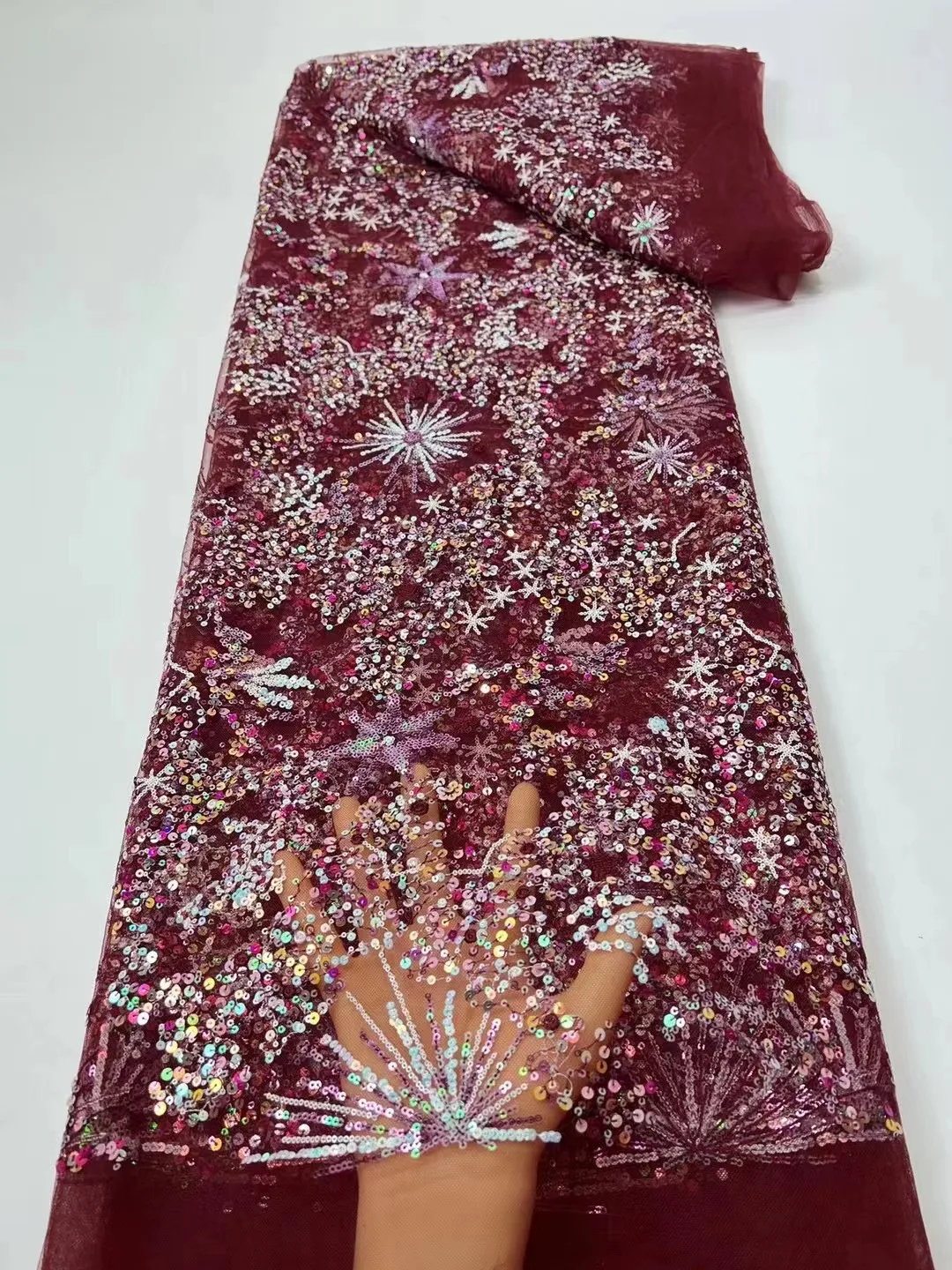 Винные французские блестки в африканском стиле 2022 высококачественные