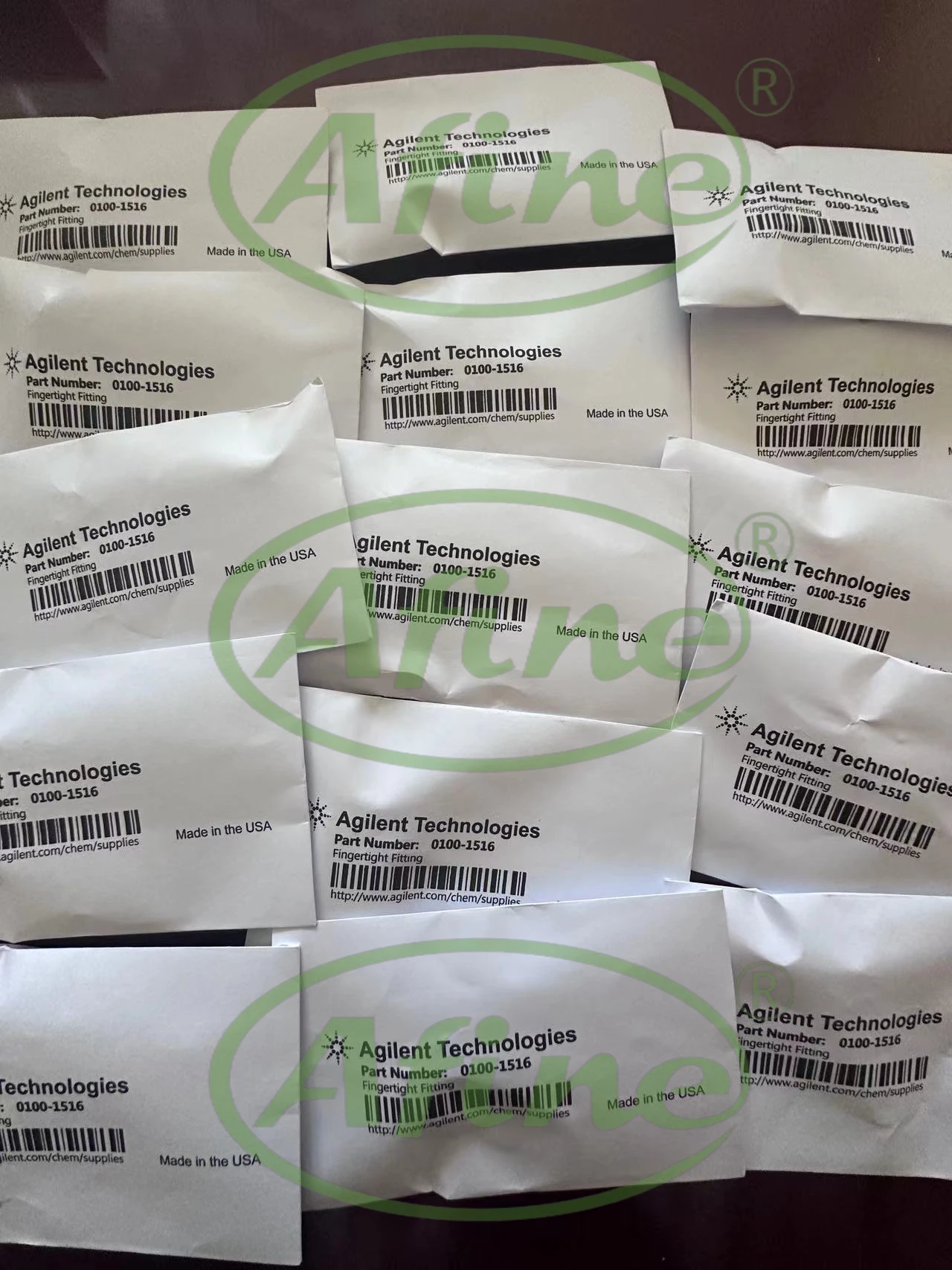 Детектор флуоресценции Agilent AFINE FLD 0100-1516 PEEK 1 6 мм1/16 дюйма. 2/упак. Соединяет на