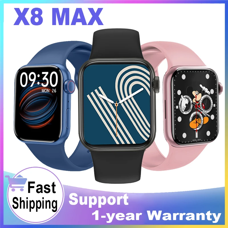 

Original X8 MAX Smartwatch Series 7 Watch Bluetooth Heart Rate Wristwatch Women Men Smart Watch PK IWO 14 Pro Max i7 Pro Max M16