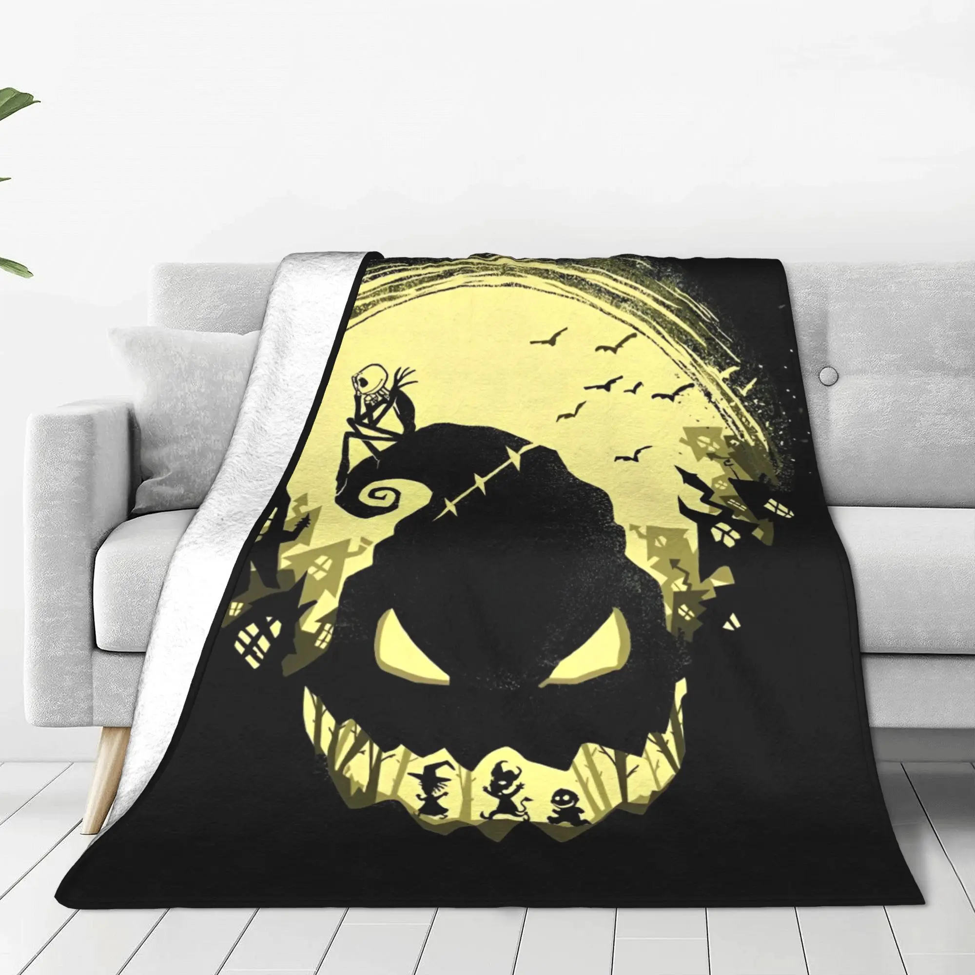 Одеяло Oogie Boogie The Nightmare Before Christmas фланелевое одеяло с героями мультфильмов супер