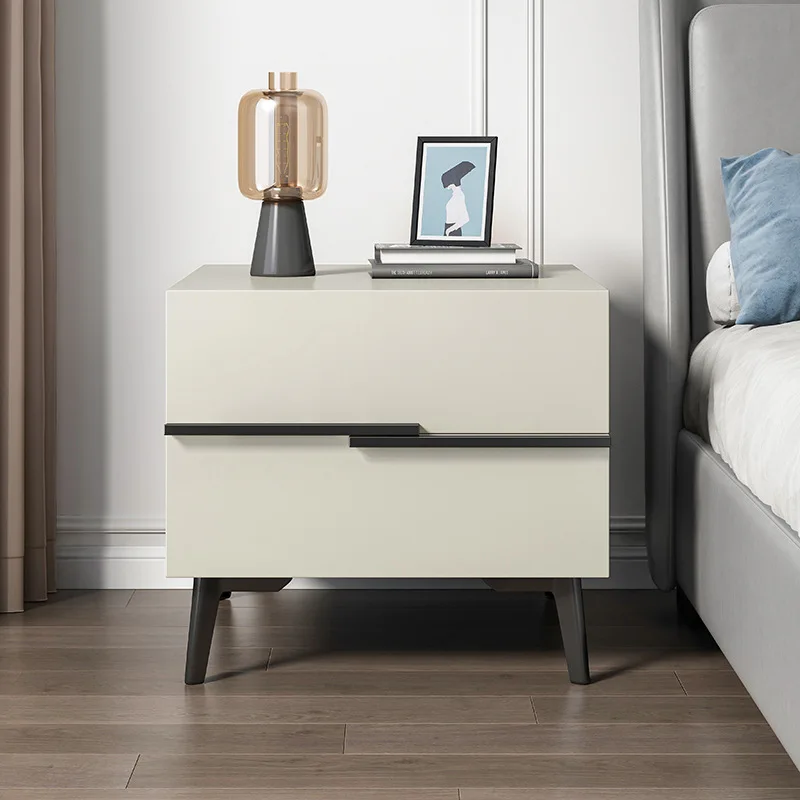 

Simple Bedside Cabinet Modern Household Italian Style Minimalist Bedside Cabinet Small Luxury High-grade Bedside Storage Cabinet