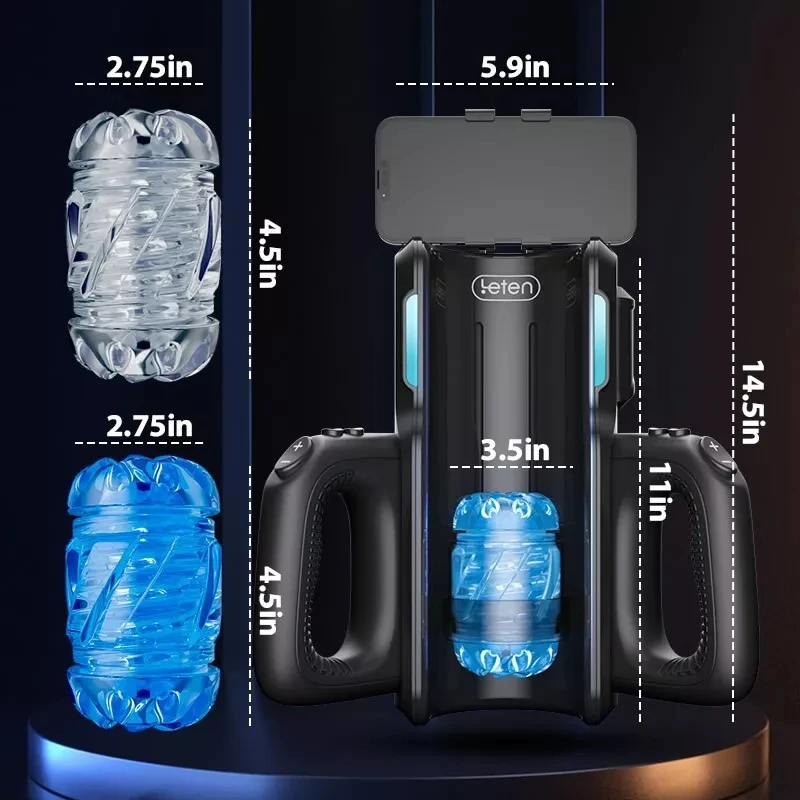 2024 мастурбатор Leten THRUSTING-PRO влагалище телескопическая 12 см супер машина