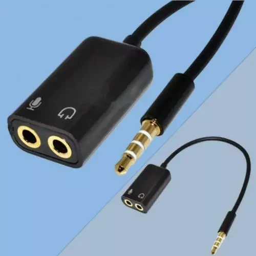 

Jack 3.5mm Audio Cable 3.5 mm Jack Stereo Audio Male to 2 Female Headset Mic Y Splitter Cable Adapter For iPhone