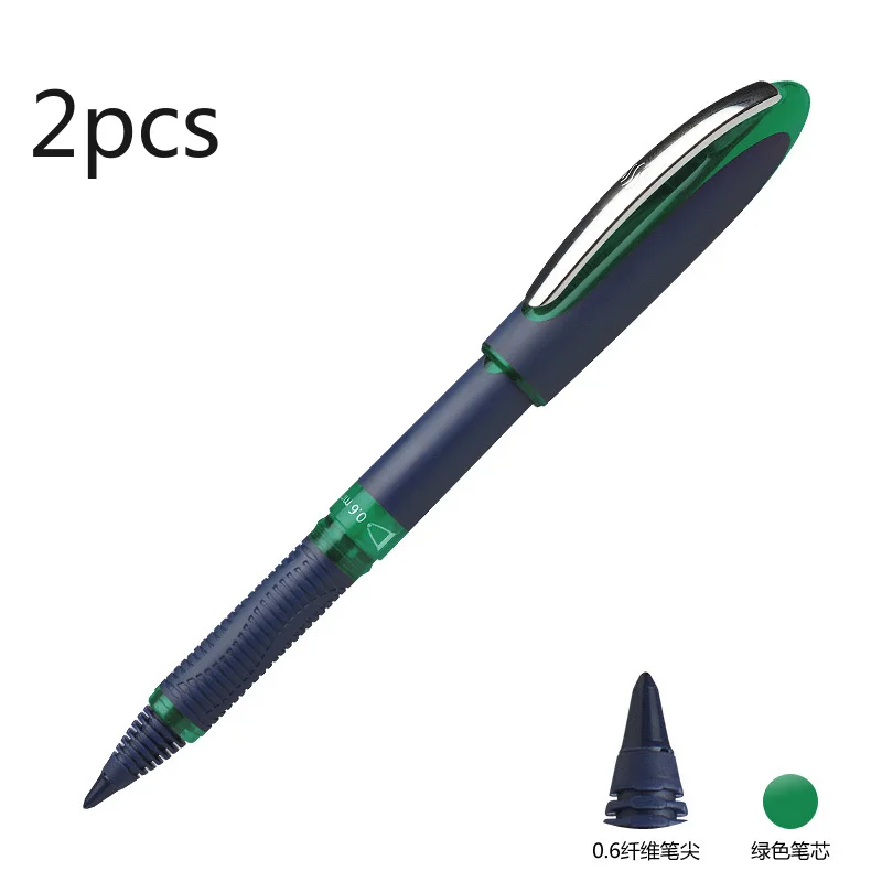 

2 шт., немецкая гелевая ручка Schneider ONE 0,3/0,5/0,6/1,0 мм, большая емкость, плавная офисная ручка для письма