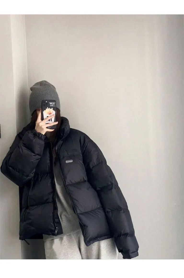 Short down jacket women's 2022 winter new small loose small cotton-padded clothes cotton-padded jacket bread clothing