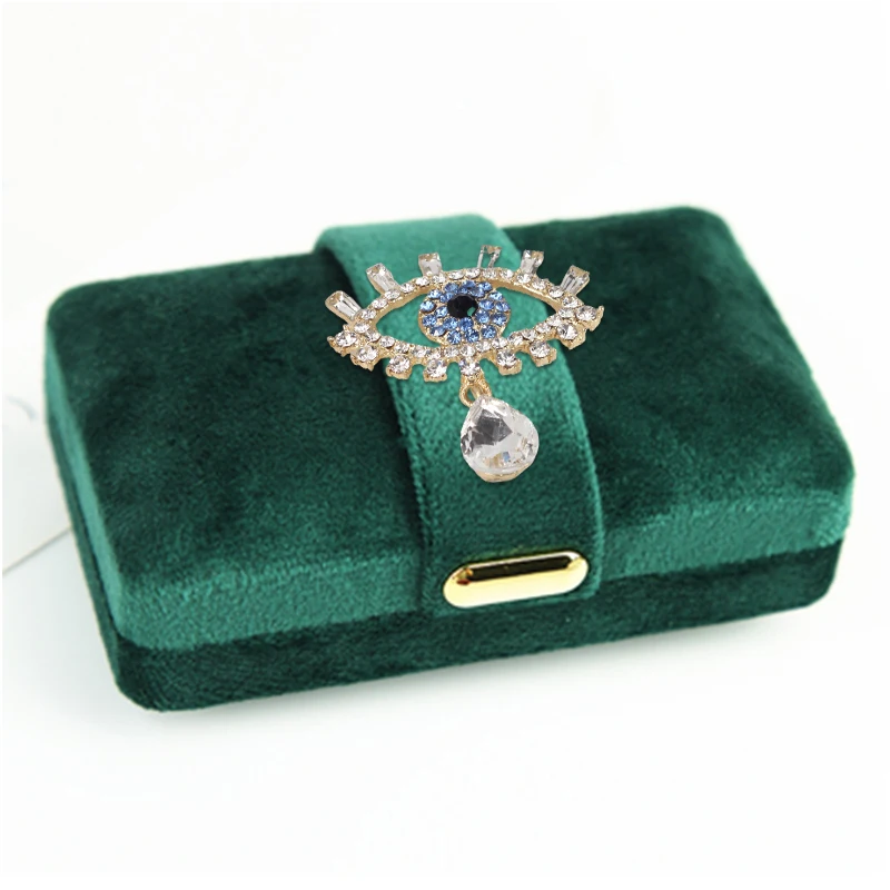 2022 New Luxury Velvet  Jewelry Case Storage Organizer Gift Packaging Box Portable Women Fashion Travel Wedding Display Case