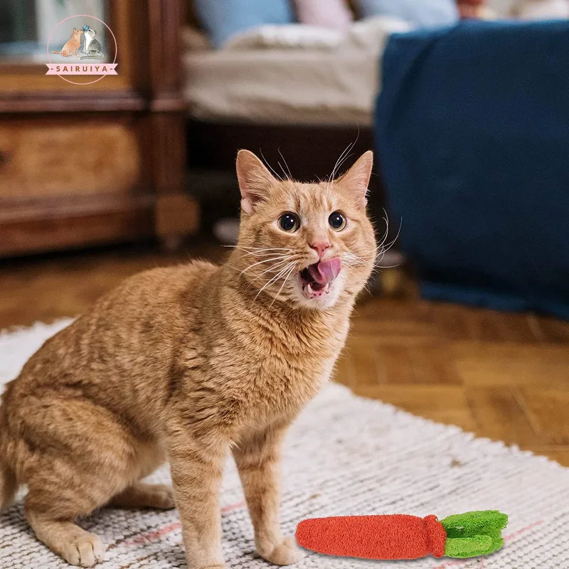 Игрушки-прорезыватели для домашних животных 2 шт. Loofah дизайн моркови кролик хомяк