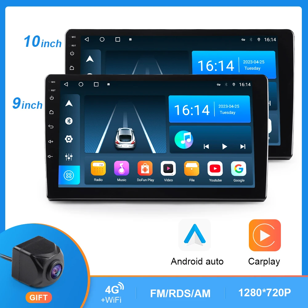 

Car Radio Player 9 10 Inch Universal Autoradio Multimedia Player Android 10 2DIN Touch Screen Auto audio Car Stereo Carplay