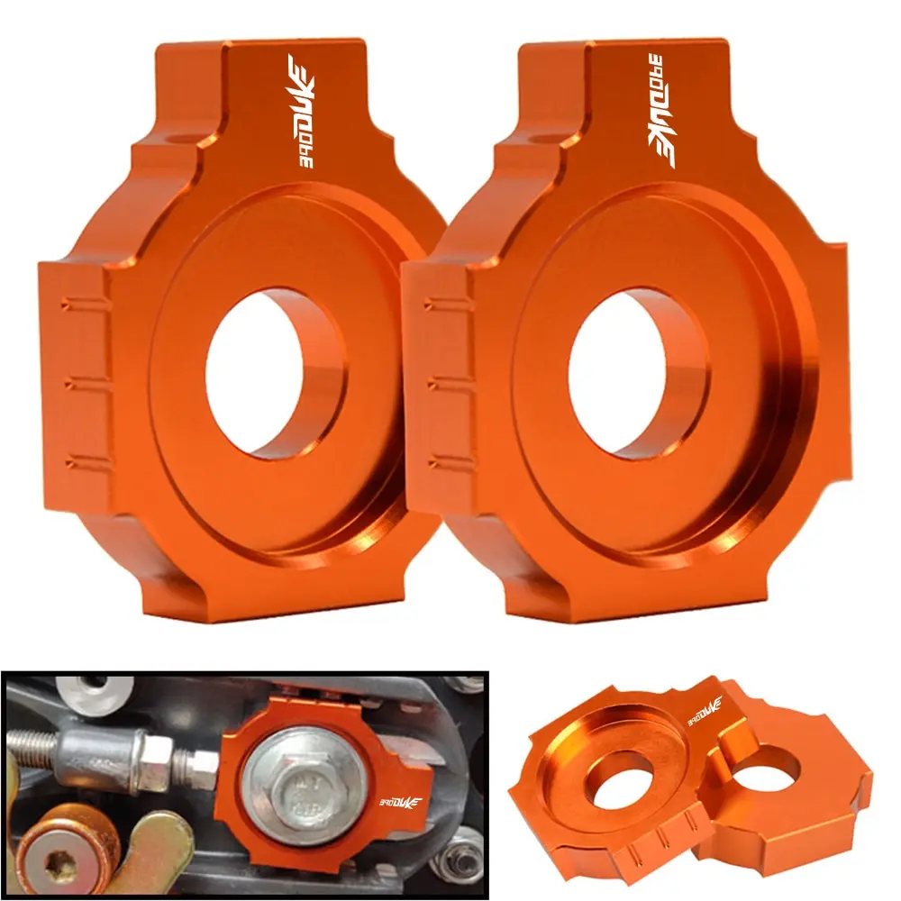 

2021 2020 2019 2018 2017 2016 390DUKE Rear Axle Blocks Chain Adjuster Motorcycle Accessories For 390 DUKE 2011-2023 2022