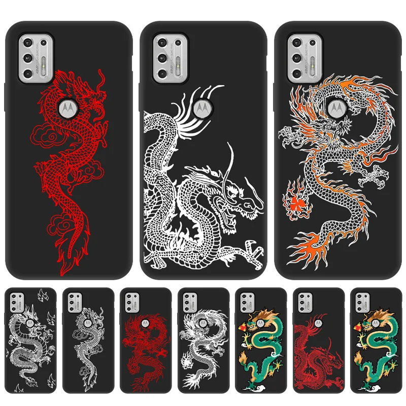

Soft Case For Motorola G Power 2022 Case Dragon Cover Moto G Play Stylus 2021 Pure G9 E7 Plus G60S G50 G30 G10 E20 Edge S Funda