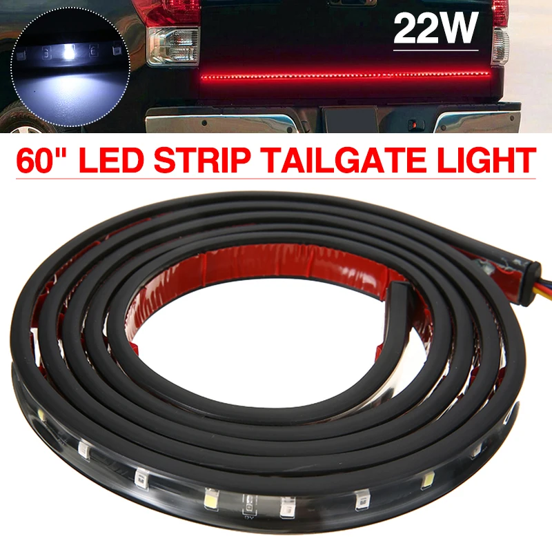 

60 Inch LED Strip Tailgate Light IP65 Waterproof Car Truck Rear Tail Bar Lamp 12V-24V Trucks Turn Signals Lights Brake Lamps