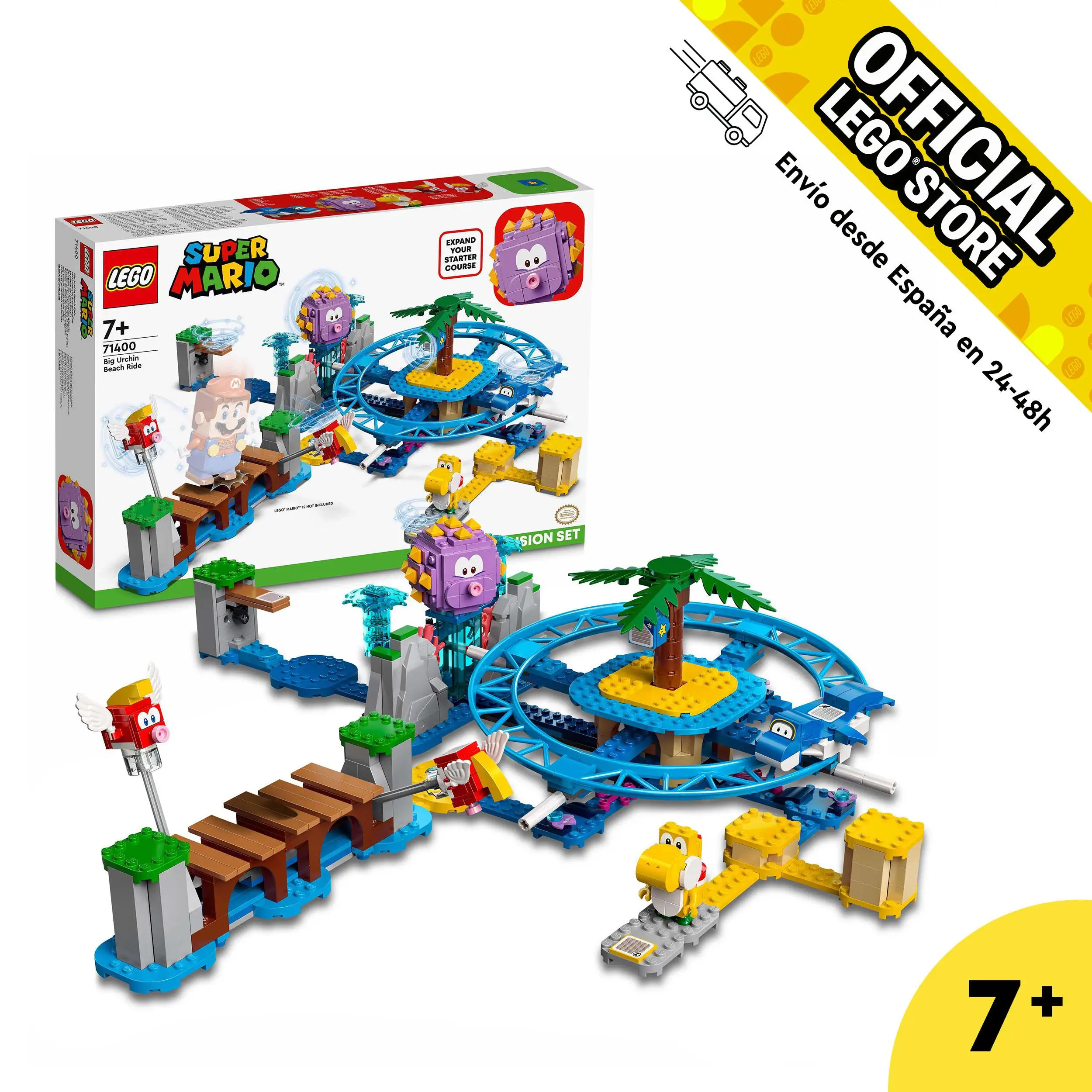 Конструктор LEGO Super Mario 71400: вызов в волнах против большого эринчо игрушка для