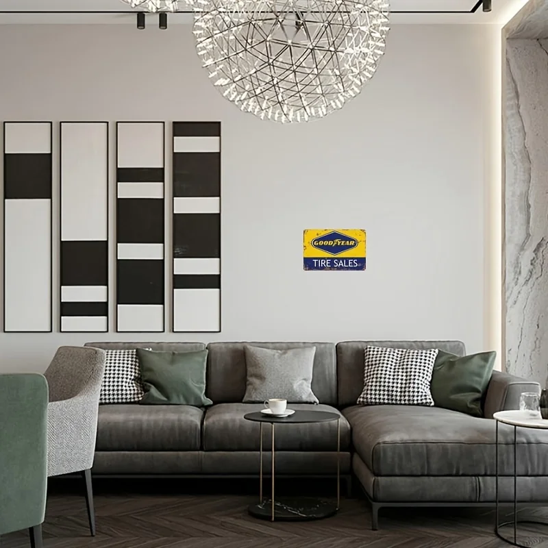 Винтажная металлическая вывеска Goodyear Tire 1 шт. настенное искусство из железной