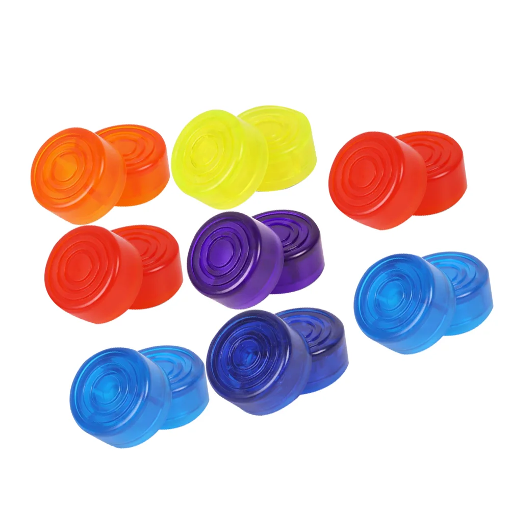 

16pcs Guitar Effect Footswitch Topper Foot Nail Pedal Topper Anti- Colorful Protection for Footswitch Extension Cord Caps