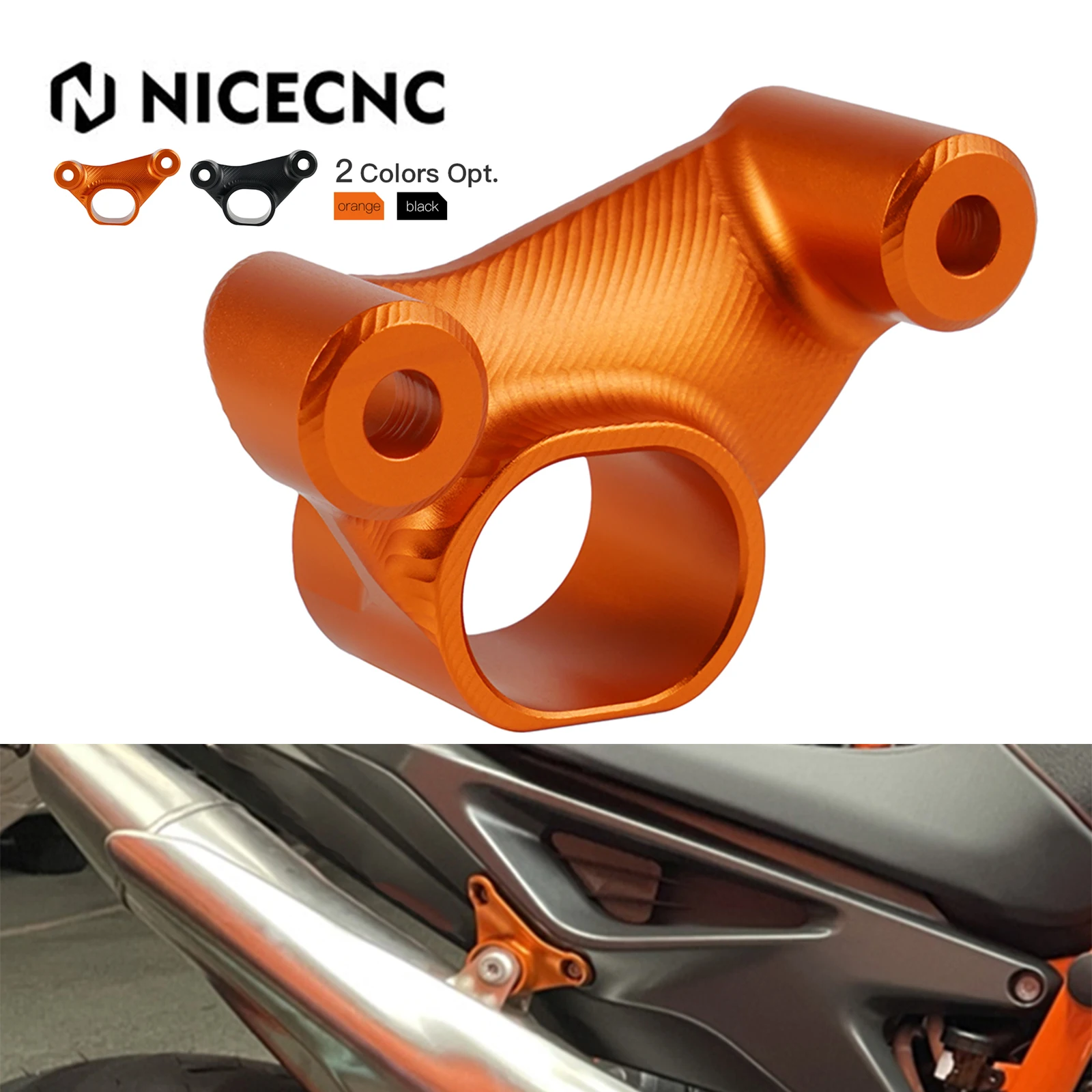 Вешалка NICECNC для выхлопной трубы мотоцикла кронштейн KTM 790 Duke 2018-2022 2023 890 2020 2021 2022