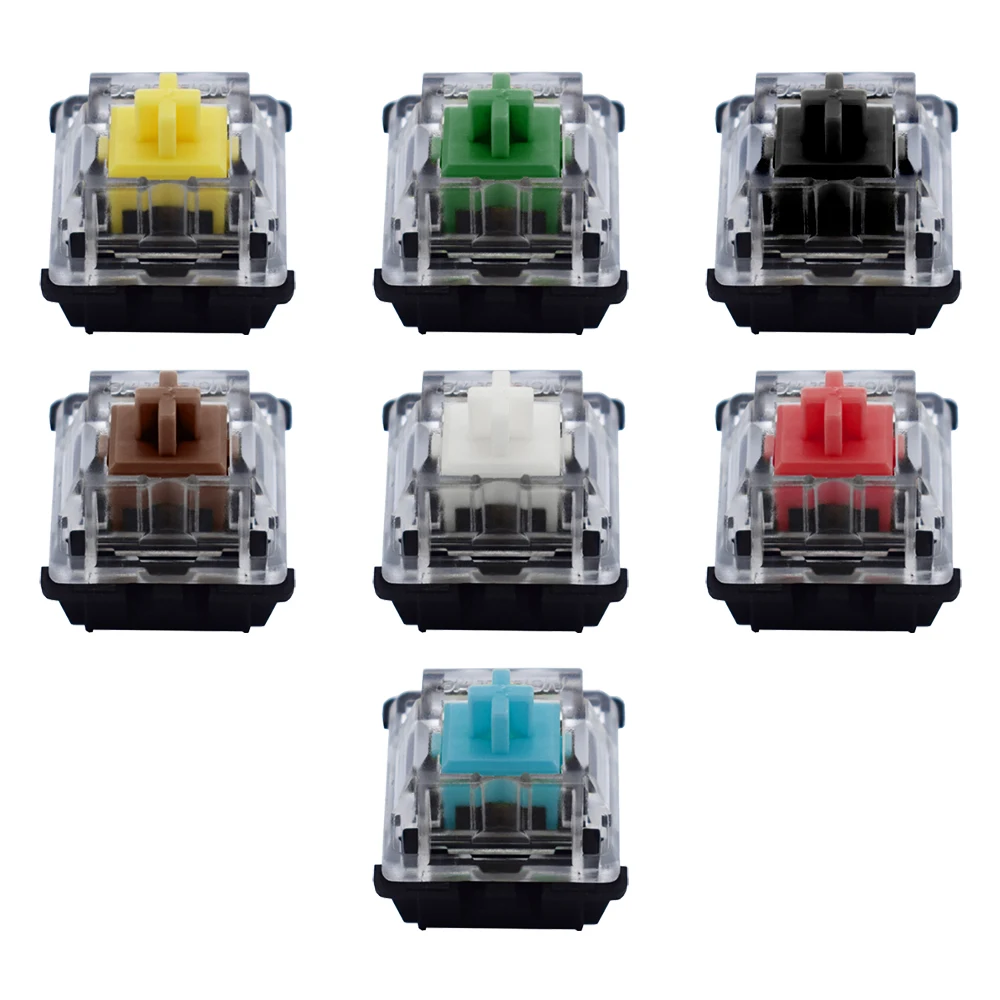 Gateron Keyboard Switch 3Pin KS-8 Red Yellow Brown Blue Green Black Spring Clear Shaftcore for Linear Tactile Mechnical Keyboard