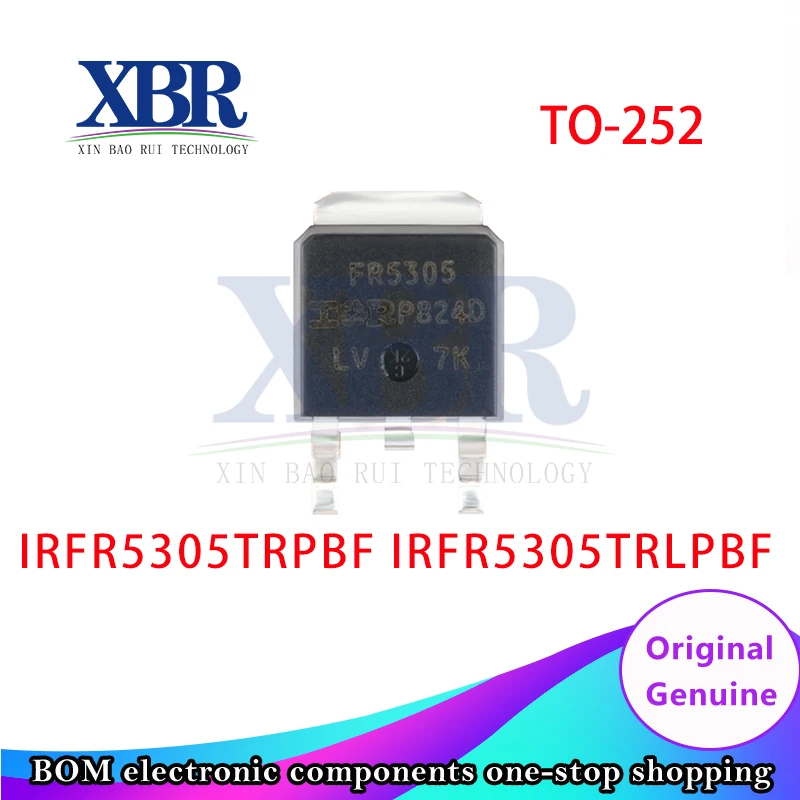 

5 шт., трубка IRFR5305TRPBF IRFR5305TRLPBF TO-252 MOS