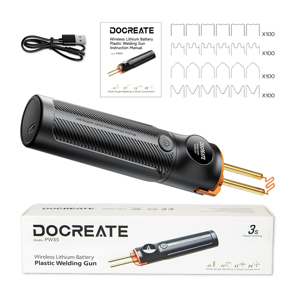 

Портативный Беспроводной Пистолет Для Сварки Пластика С Аккумулятором 4000 мАч Для Ремонта Автомобильных Бамперов
