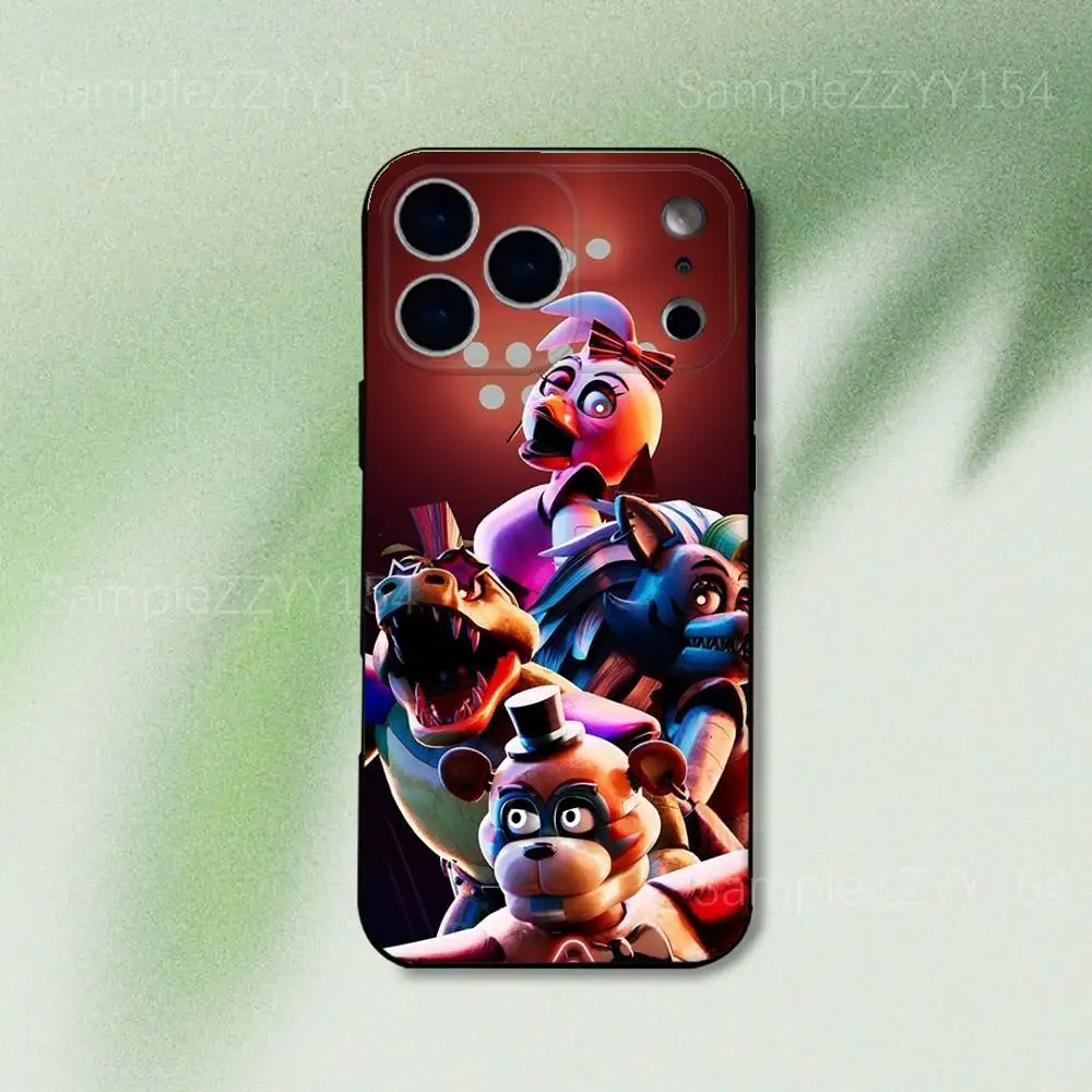 Фото Чехол для телефона FNAF F-Five N-Nights at-Freddys для моделей 15,16,17,13,14,11,12,Pro,Max,Plus,E,Air,Mini, противоударный силиконовый мягкий чехол №5