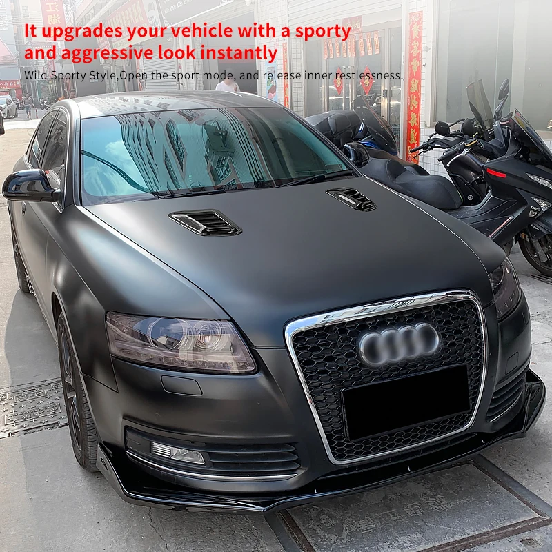 Для Audi A6 2009-2012 автомобильный декоративный воздухозаборник совок ABS капот