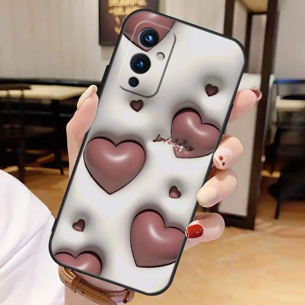 _ 3D эффект напольный план свинья цветок фотоэлемент для Oneplus 11 10 9 8 8T 7 7T 6 6T ACE 2V NORD CE 2