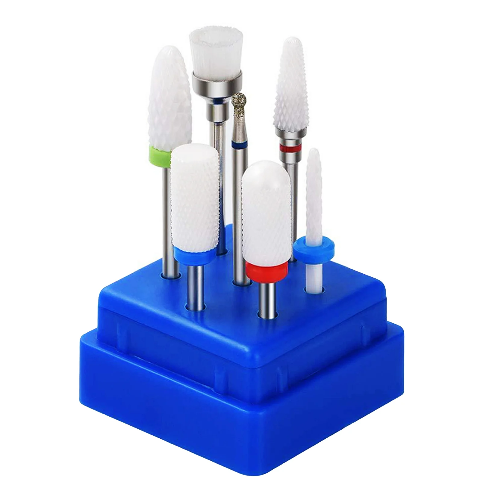 

7pcs Cuticle Gel Removal Ceramic Nail Drill Bit Set With Box Home Use Pedicure Tools Milling Cutter Gift Manicure Easy To Clean