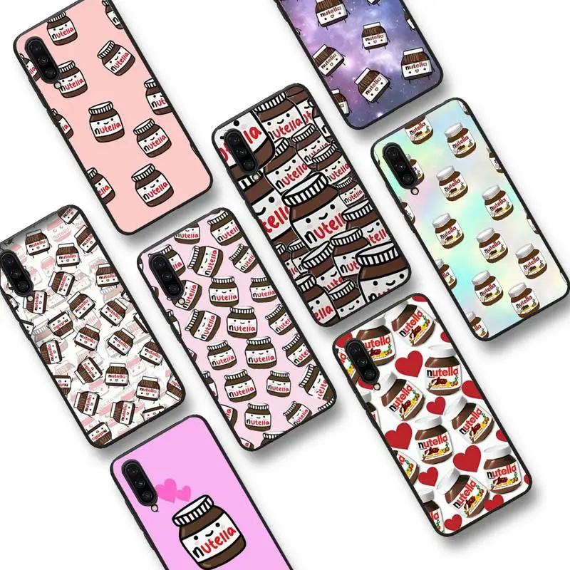 

FHNBLJ Chocolate Nutella Phone Case for Samsung S20 lite S21 S10 S9 plus for Redmi Note8 9pro for Huawei Y6 cover