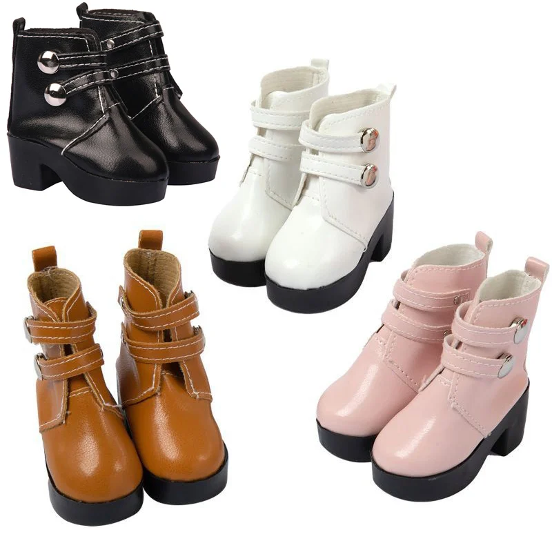 

Обувь для куклы 7 см, одежда, аксессуары для куклы BJD, популярная американская кукла, игрушка для девочек, ботинки для куклы из ПУ, обувь подхо...