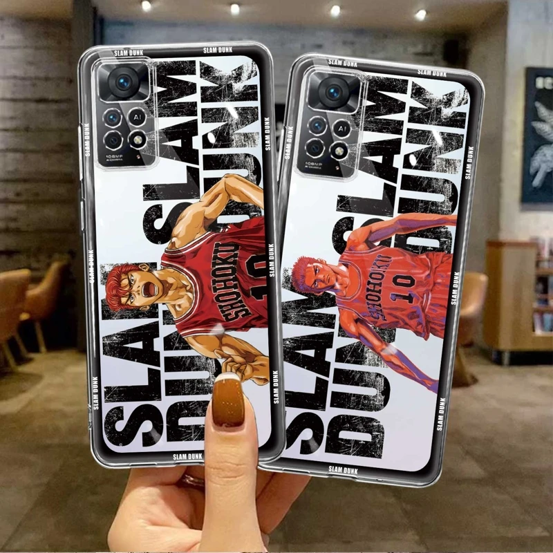 

Print For Xiaomi Redmi 10C 9A 9 9C 12C 9T K40 Pro Redmi9 Slam Dunk Anime Basketball Coque Case