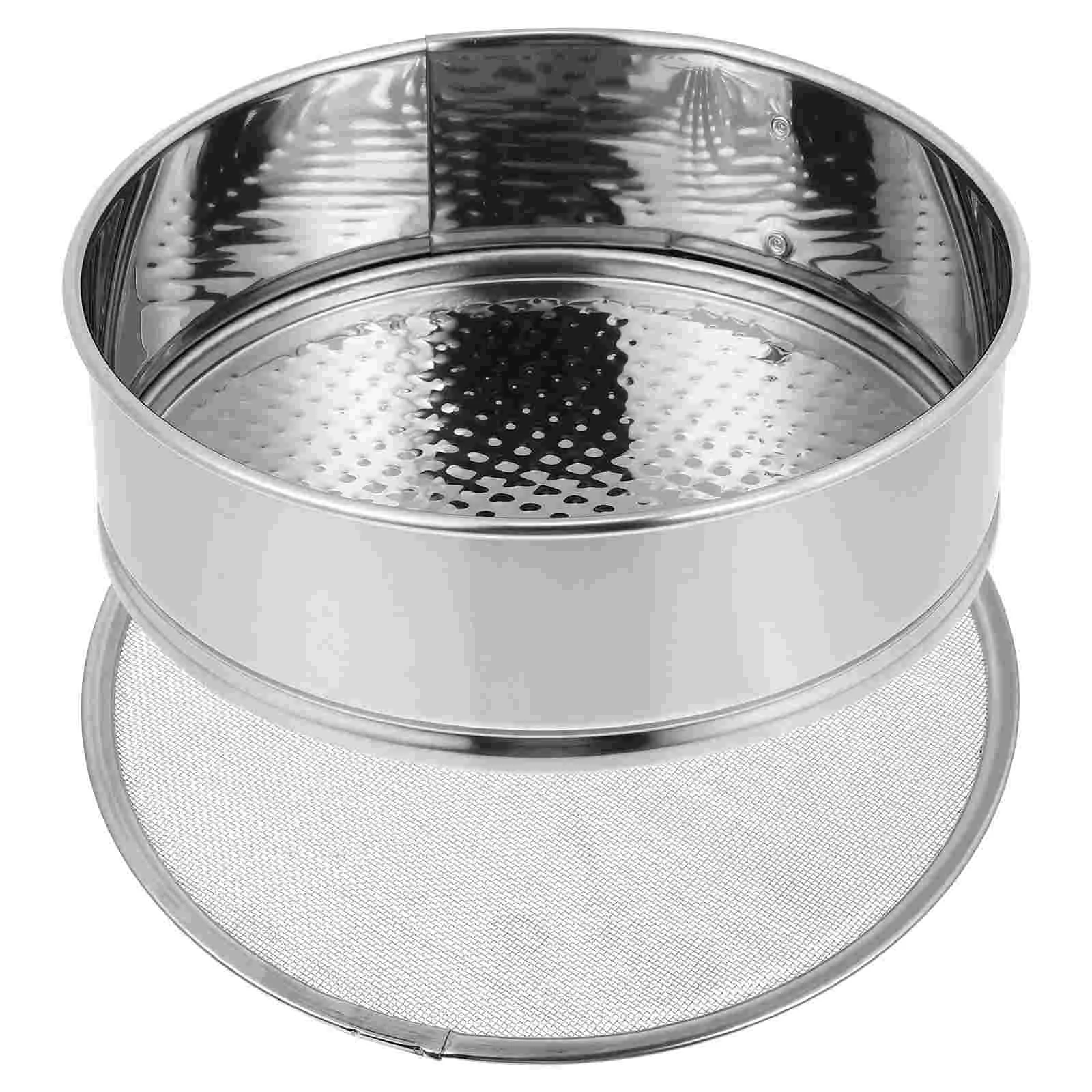 

Cake Pan Flour Baking Sifter Mesh Cheesecake Nonstick Round Strainer Sieve Sifting Bakeware Fine Small Tin Skimmer Metal Pans