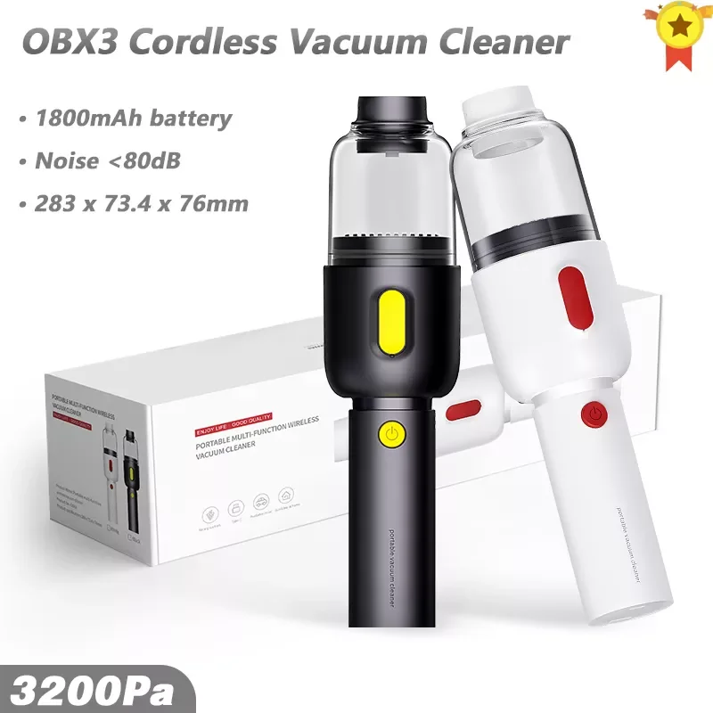 

2021 NEW Car Vacuum Cleaner Wireless 3200Pa Handheld Mini Vaccum Cleaner For Car Home Desktop Cleaning Portable Vacuum Cleaner