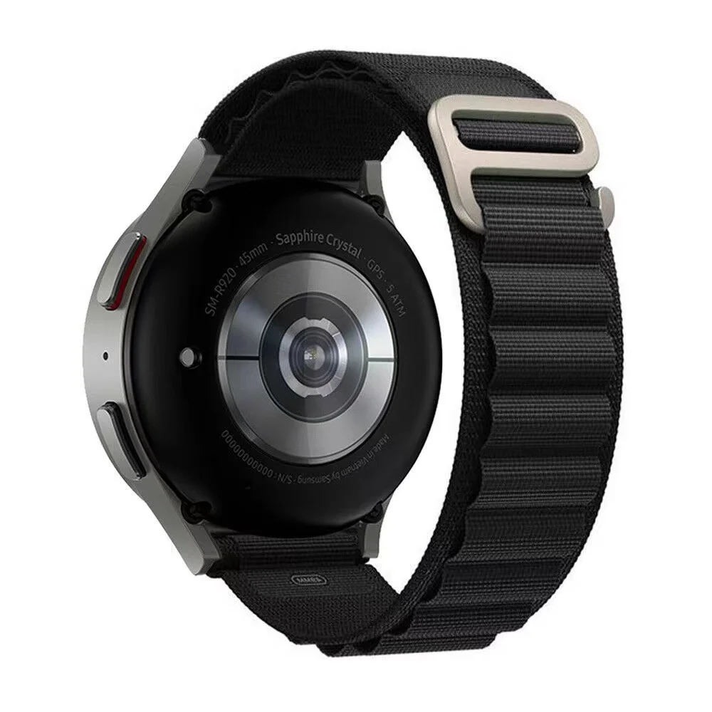 Фото Ремешок из альпийского нейлона 22 мм 22 мм для Samsung Galaxy Watch 7 6 5 4/Gear S2, классический спортивный удобный ремешок для Amazfit Bip 3 3Pro №2