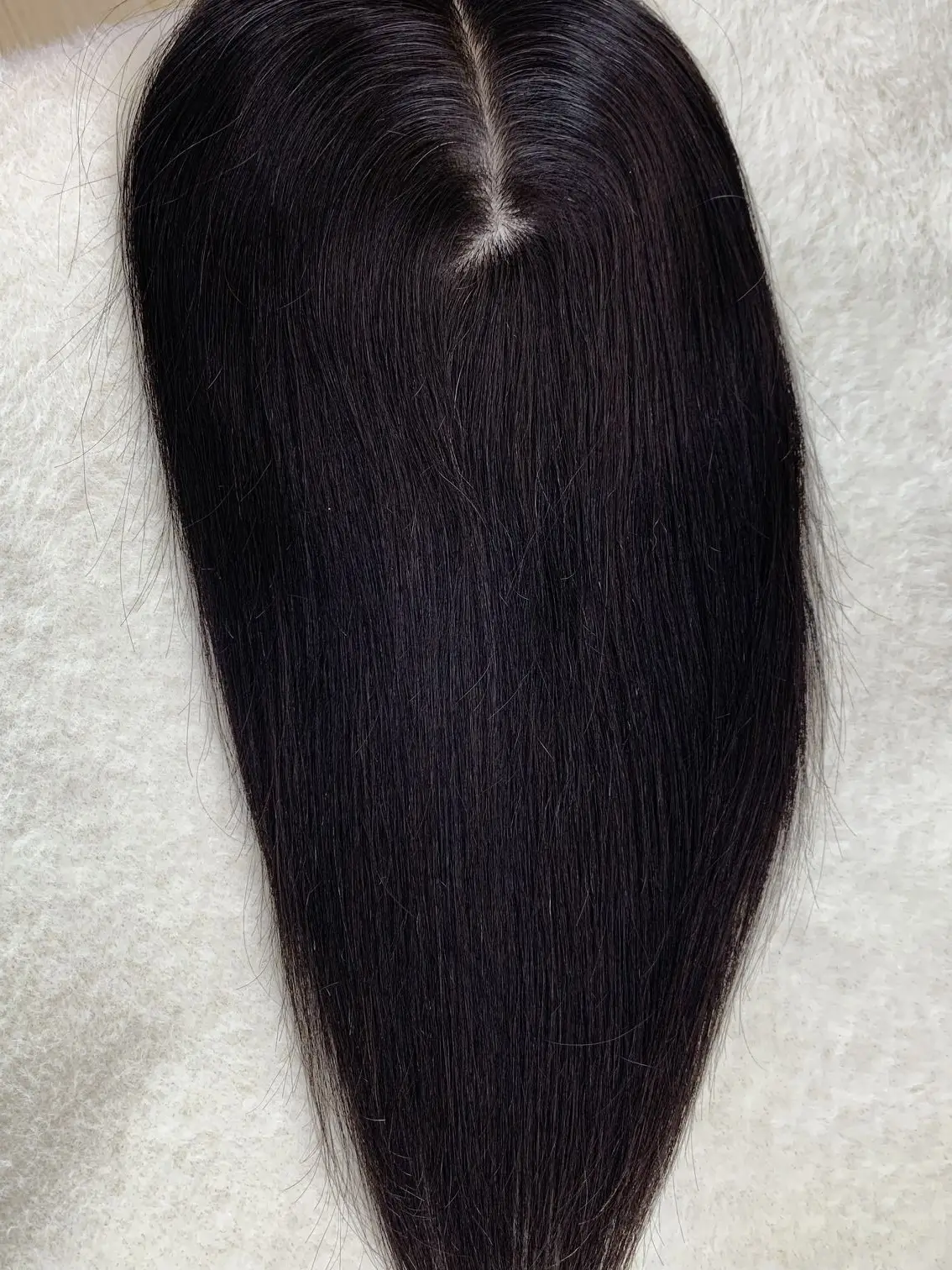 Женский парик из натуральных человеческих волос на шелковой основе