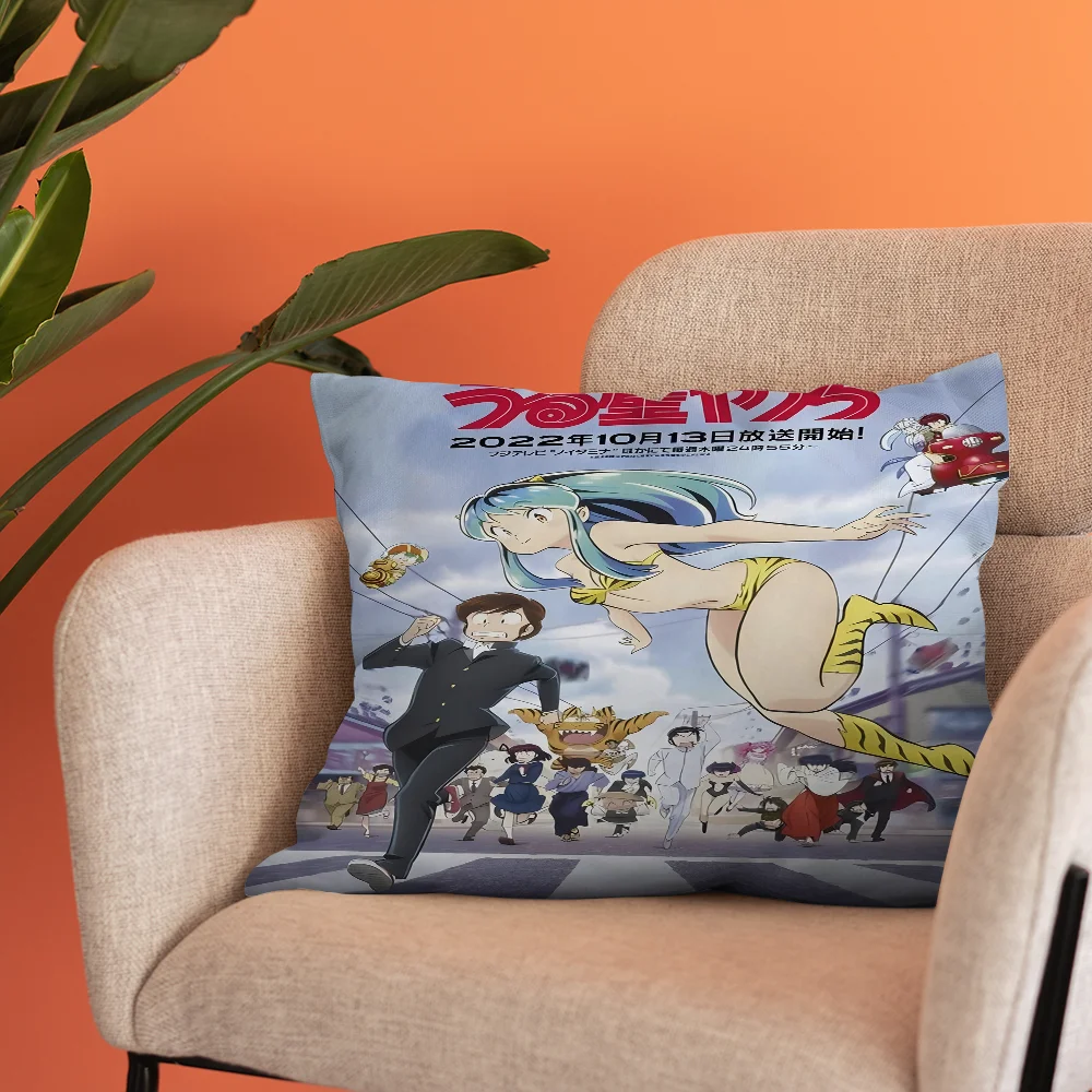 Чехол для подушки в стиле аниме Urusei Yatsura чехол декоративная наволочка с принтом