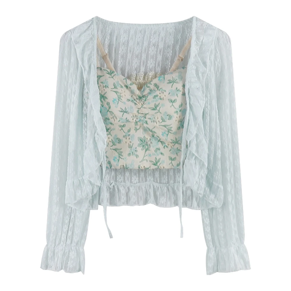 Женская модель ультратонкое пальто с защитой от солнца жилет принтом пляжный из