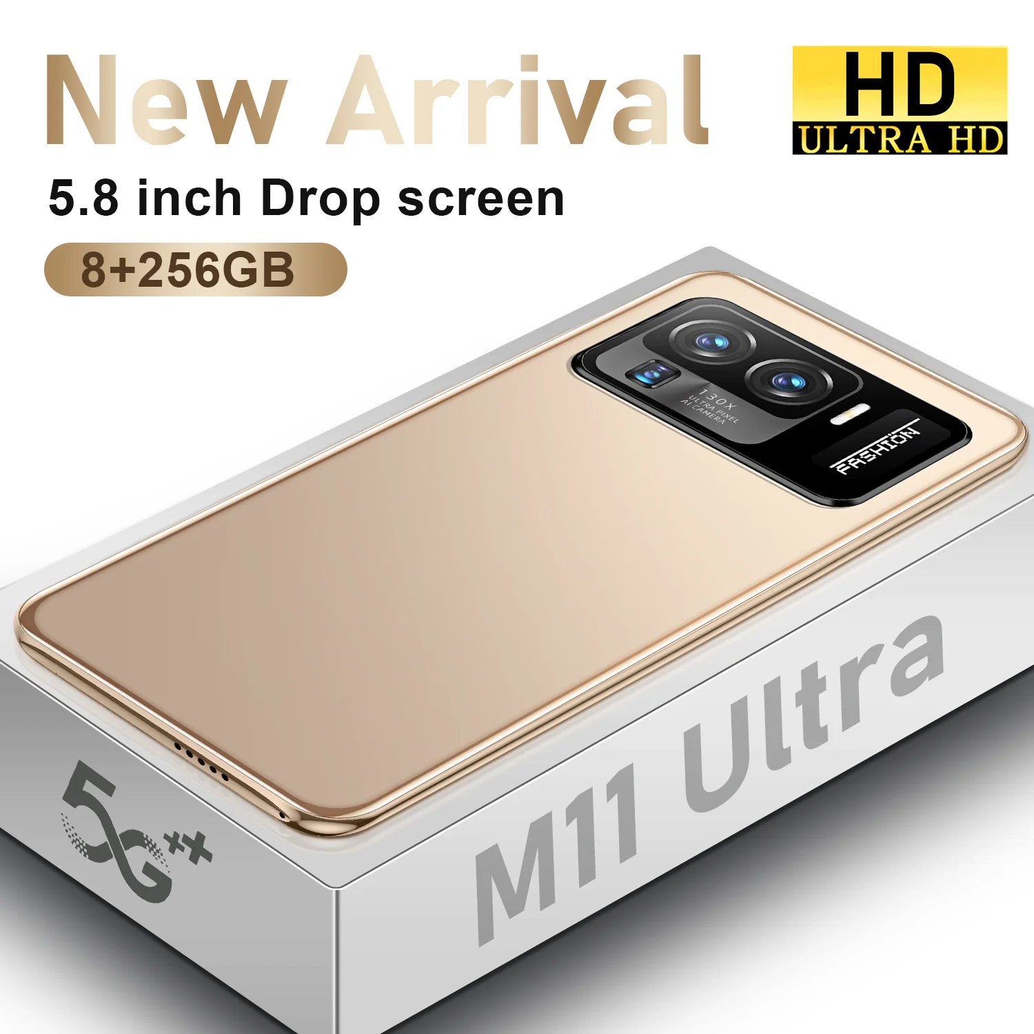 

Смартфон глобальная версия M11 Ultra, 5,8 дюйма, 8 + 128 ГБ, 48 + 72 Мп, 10 ядер, две SIM-карты + Micro SD, 5600 мА · ч, сотовые телефоны Qualcomm888 +