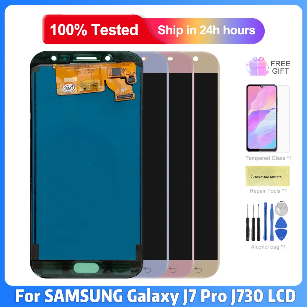 

J730 TFT Lcd For SAMSUNG Galaxy J7 Pro LCD Display Touch Screen Digitizer Parts For SAMSUNG J730 J730F J730GM/DS J730G/DS Screen