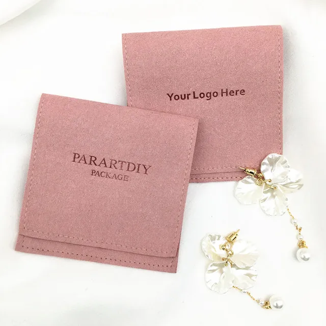 

Роскошный конверт с штампованным логотипом на заказ, конверт из микроволокна, замша, конверт из микрофибры, сумки для ювелирных изделий и упаковка, подарочные пакеты