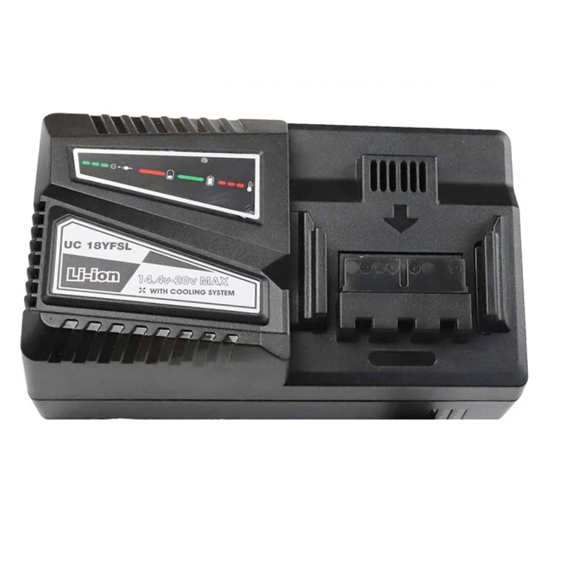 

Зарядное устройство UC18YSFL для быстрой зарядки аккумуляторов, ток зарядки 14,4 а для Hitachi в 18 в, батарея BSL1815 BSL1820 BSL1830, вилка стандарта США