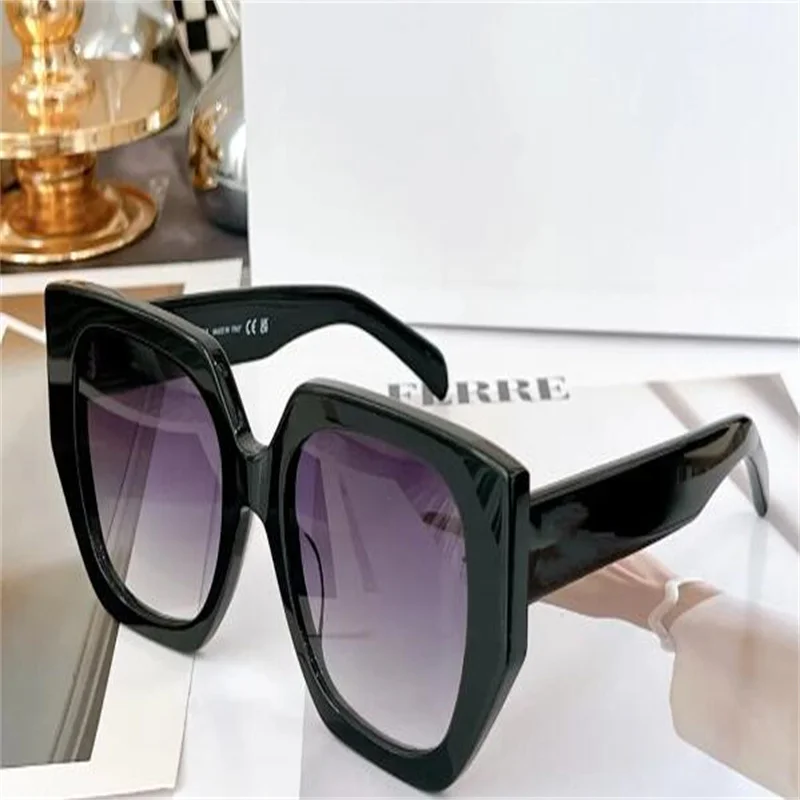 

Fashion popular designer 40239 sunglasses for women acetate shield shaped glasses summer avant-garde charming