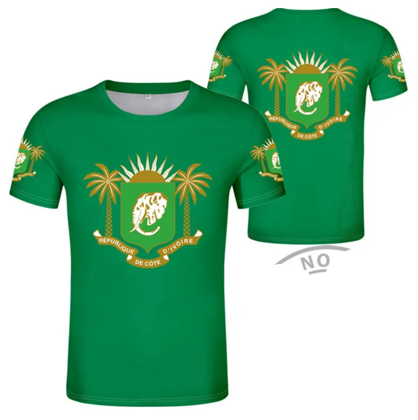 Футболка с надписью Кот-д 'Ивуар |